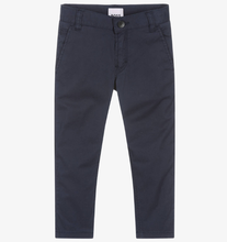 Load image into Gallery viewer, HUGO BOSS Boys Blue Cotton Chino Trousers