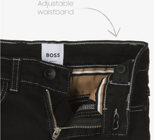 Load image into Gallery viewer, HUGO BOSS Boys Black Slim Fit Denim Jeans