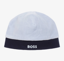 Load image into Gallery viewer, HUG BOSS Baby Boys Blue Velour Hat