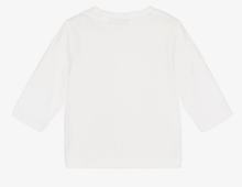 Load image into Gallery viewer, HUGO BOSS Girls White & Rose Gold Cotton Top