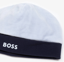 Load image into Gallery viewer, HUG BOSS Baby Boys Blue Velour Hat