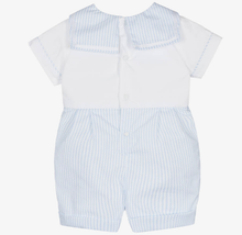 Load image into Gallery viewer, PATACHOU Boys Blue Cotton Striped Shortie