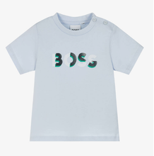Load image into Gallery viewer, HUGO BOSS Baby Boys Blue Cotton T-Shirt