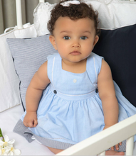 Load image into Gallery viewer, PATACHOU Baby Girls Blue Cotton Dress
