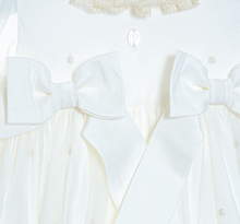 Load image into Gallery viewer, PATACHOU Baby unisex beige embroidered Baptism Gown and Bonnet