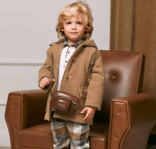 Load image into Gallery viewer, PATACHOU Boys Beige Hooded Duffle Coat