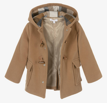 Load image into Gallery viewer, PATACHOU Boys Beige Hooded Duffle Coat