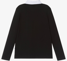 Load image into Gallery viewer, HUGO BOSS Boys Black Cotton Polo Shirt