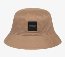 Load image into Gallery viewer, HUGO BOSS Teen Beige Cotton Patch Bucket Hat