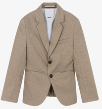 Load image into Gallery viewer, HUGO BOSS Boys Beige Knitted Suit Jacket