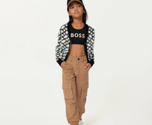 Load image into Gallery viewer, HUGO BOSS Girls Beige Milano Cargo Trousers