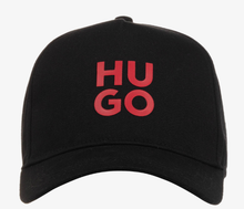 Load image into Gallery viewer, HUGO Teen Black Cotton Twill Cap