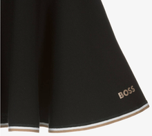 Load image into Gallery viewer, HUGO BOSS Girls Black Milano Jersey Skater Skirt