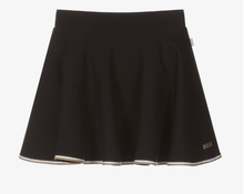 Load image into Gallery viewer, HUGO BOSS Girls Black Milano Jersey Skater Skirt