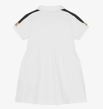 Load image into Gallery viewer, HUGO BOSS Baby Girls White Cotton Polo Shirt Dress