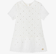 Load image into Gallery viewer, MICHAEL KORS Ivory Cotton Lace Dress