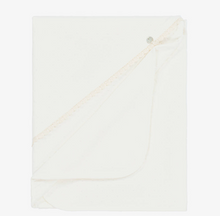 Load image into Gallery viewer, PAZ RODRIGUEZ Ivory Velour Baby Blanket (87cm)