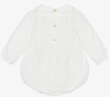 Load image into Gallery viewer, PAZ RODRIGUEZ Ivory Embroidered Cotton Baby Shortie