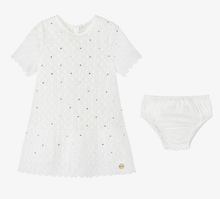 Load image into Gallery viewer, MICHAEL KORS Ivory Cotton Lace Dress