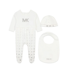 Load image into Gallery viewer, MICHAEL KORS logo-print cotton babygrow set