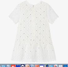 Load image into Gallery viewer, MICHAEL KORS Ivory Cotton Lace Dress