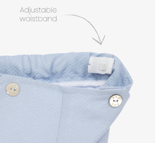 Load image into Gallery viewer, PAZ RODRIGUEZ Baby Boys Blue Cotton Shorts Set