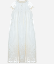 Load image into Gallery viewer, PATACHOU Baby unisex beige embroidered Baptism Gown and Bonnet