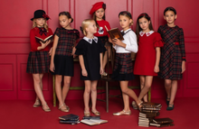 Load image into Gallery viewer, PATACHOU tartan-plaid double-breasted dress