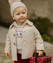 Load image into Gallery viewer, PAZ RODRIGUEZ Boys Beige Knitted Tree Sweater