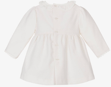Load image into Gallery viewer, PAZ RODRIGUEZ Baby Girls Ivory Cotton & Lace Dress