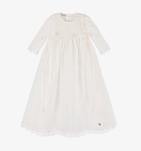 Load image into Gallery viewer, PAZ RODRIGUEZ Cotton Baby Ceremony Gown and Bonnet Set