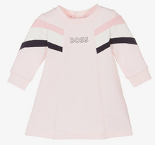 Load image into Gallery viewer, HUGO BOSS Girls Pink Cotton Dress