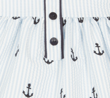 Load image into Gallery viewer, PATACHOU Baby Girls Blue Striped Cotton Dress