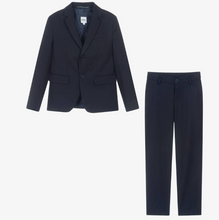 Load image into Gallery viewer, HUGO BOSS Boys Navy Blue Twill Suit