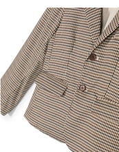 Load image into Gallery viewer, TRUSSARDI check-pattern single-breasted blazer