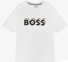 Load image into Gallery viewer, HUGO BOSS Teen Boys White Cotton T-Shirt