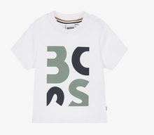 Load image into Gallery viewer, BOSS Boys White Cotton Piqué T-Shirt