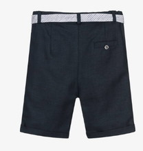 Load image into Gallery viewer, PATACHOU Boys Blue Linen Shorts Suit