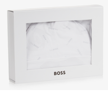 Load image into Gallery viewer, HUGO BOSS White Cotton Babygrow & Hat Set