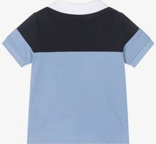 Load image into Gallery viewer, HUGO BOSS Boys Blue Cotton Logo Polo Shirt