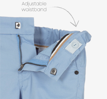 Load image into Gallery viewer, HUGO BOSS Boys Pale Blue Cotton Chino Shorts