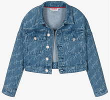 Load image into Gallery viewer, HUGO Girls Blue Denim Logo Jacket
