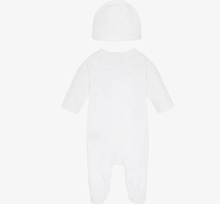 Load image into Gallery viewer, HUGO BOSS White Cotton Babygrow & Hat Set