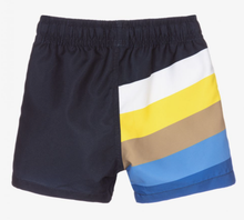 Load image into Gallery viewer, HUGO BOSS Boys Blue Logo Swim Shorts
