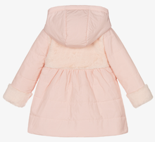 Load image into Gallery viewer, PATACHOU Girls Pale Pink Hooded Coat