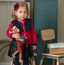 Load image into Gallery viewer, PATACHOU Girls Red and Navy Cardigan