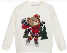 Load image into Gallery viewer, Patachou Ivory Teddy Knitted Sweater