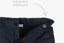 Load image into Gallery viewer, PATACHOU Boys Blue Linen Shorts Suit