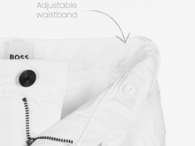 Load image into Gallery viewer, HUGO BOSS Boys White Bermuda Shorts