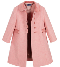 Load image into Gallery viewer, ANCAR Girls Pink Wool Coat